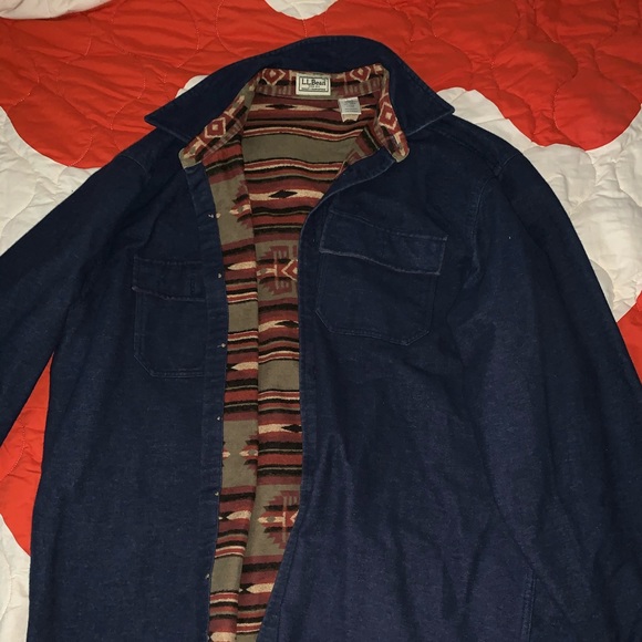 L.L. Bean Other - Vintage LL Bean Denim-like Shirt Jacket